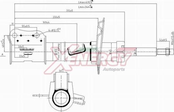 AP XENERGY X0080333 - Амортизатор autospares.lv