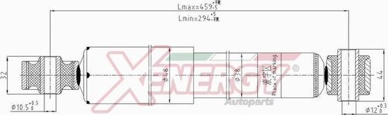 AP XENERGY X0021343 - Амортизатор autospares.lv