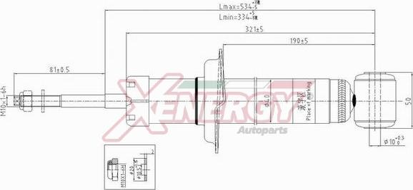 AP XENERGY X007341 - Амортизатор autospares.lv