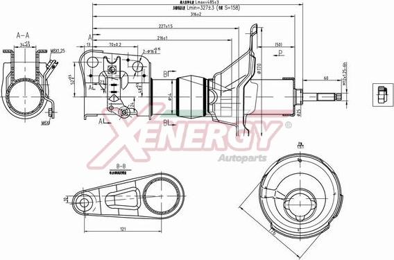 AP XENERGY X010331 - Амортизатор autospares.lv