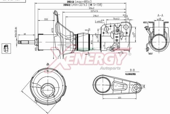 AP XENERGY X011331 - Амортизатор autospares.lv