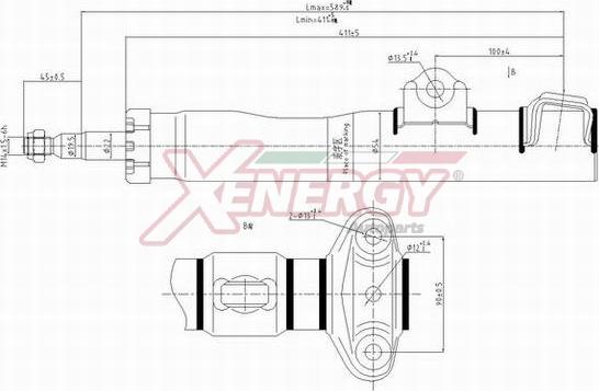 AP XENERGY X017334 - Амортизатор autospares.lv