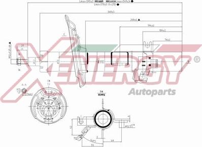 AP XENERGY X0173334 - Амортизатор autospares.lv