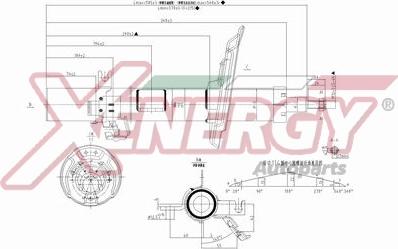 AP XENERGY X0172334 - Амортизатор autospares.lv