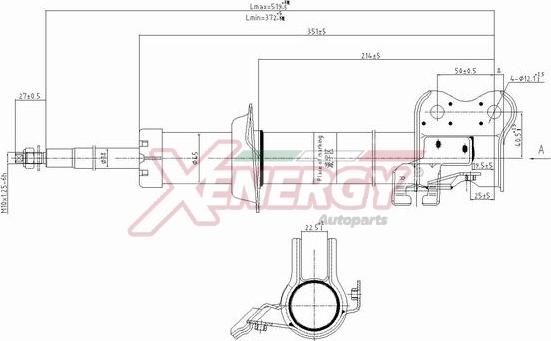 AP XENERGY X080632 - Амортизатор autospares.lv