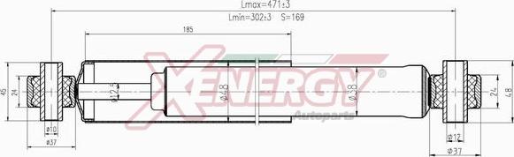 AP XENERGY X031348 - Амортизатор autospares.lv