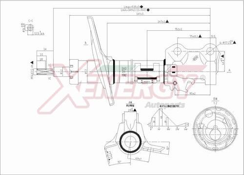 AP XENERGY X031339 - Амортизатор autospares.lv