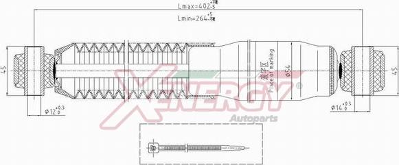 AP XENERGY X078345 - Амортизатор autospares.lv