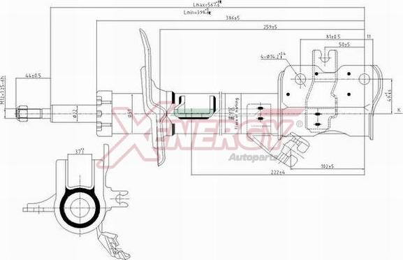 AP XENERGY X198339 - Амортизатор autospares.lv