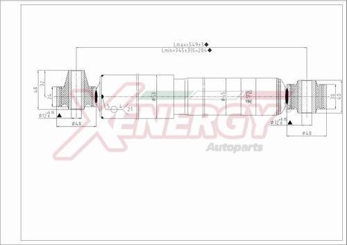 AP XENERGY X149349 - Амортизатор autospares.lv