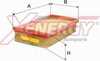 AP XENERGY X1591906 - Воздушный фильтр, двигатель autospares.lv