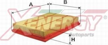 AP XENERGY X1591544 - Воздушный фильтр, двигатель autospares.lv