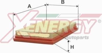 AP XENERGY X1591241 - Воздушный фильтр, двигатель autospares.lv