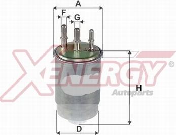 AP XENERGY X1598421 - Топливный фильтр autospares.lv