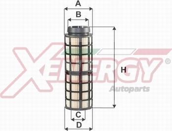 AP XENERGY X1598785 - Топливный фильтр autospares.lv