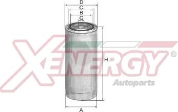 AP XENERGY X1540500 - Топливный фильтр autospares.lv