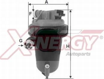 AP XENERGY X1514800 - Топливный фильтр autospares.lv