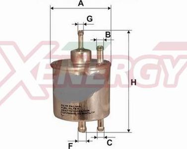 AP XENERGY X1510438 - Топливный фильтр autospares.lv