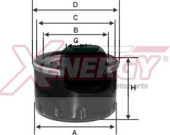 AP XENERGY X1512500 - Масляный фильтр autospares.lv