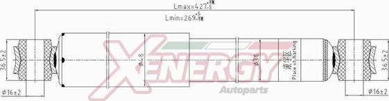 AP XENERGY X153343 - Амортизатор autospares.lv