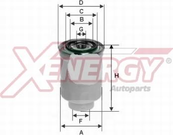 AP XENERGY X1537400 - Топливный фильтр autospares.lv