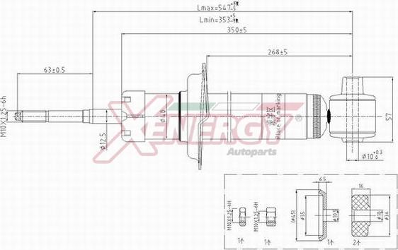 AP XENERGY X165343 - Амортизатор autospares.lv