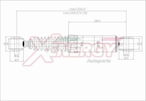 AP XENERGY X166341 - Амортизатор autospares.lv