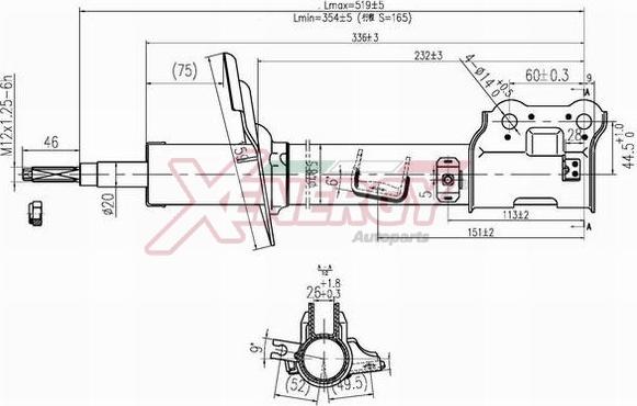 AP XENERGY X106338 - Амортизатор autospares.lv