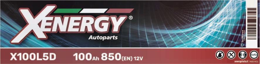 AP XENERGY X100L5D - Стартерная аккумуляторная батарея, АКБ autospares.lv