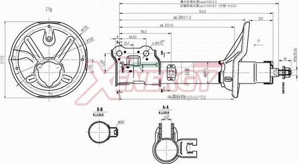 AP XENERGY X108332 - Амортизатор autospares.lv