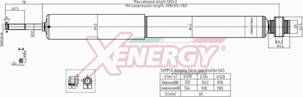 AP XENERGY X115349 - Амортизатор autospares.lv