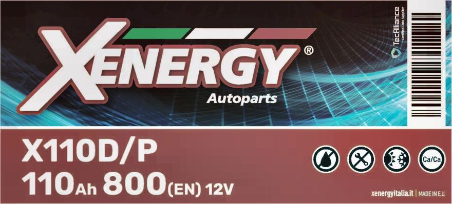 AP XENERGY X110D/P - Стартерная аккумуляторная батарея, АКБ autospares.lv