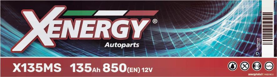 AP XENERGY X135MS - Стартерная аккумуляторная батарея, АКБ autospares.lv