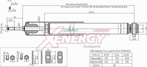 AP XENERGY X177553 - Амортизатор autospares.lv