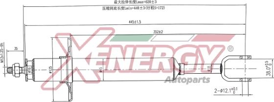 AP XENERGY X845341/1 - Амортизатор autospares.lv