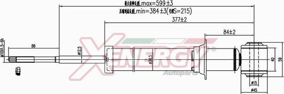 AP XENERGY X841341 - Амортизатор autospares.lv