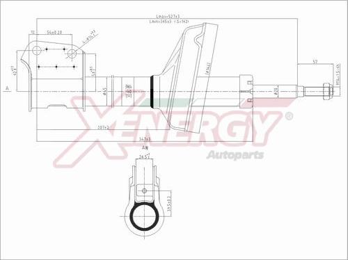 AP XENERGY X848633 - Амортизатор autospares.lv