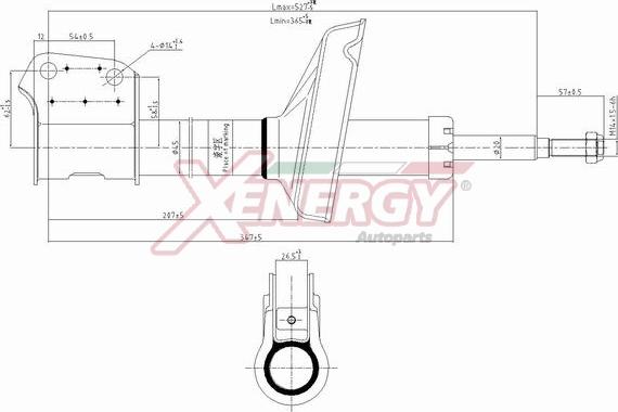 AP XENERGY X848333 - Амортизатор autospares.lv