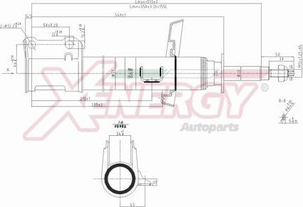 AP XENERGY X847334 - Амортизатор autospares.lv