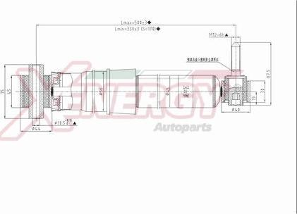 AP XENERGY X804344 - Амортизатор autospares.lv