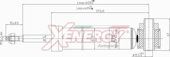 AP XENERGY X806344 - Амортизатор autospares.lv