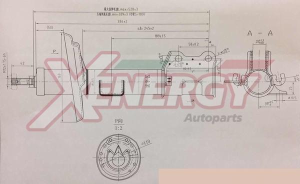 AP XENERGY X8004334 - Амортизатор autospares.lv