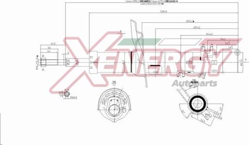 AP XENERGY X8004333 - Амортизатор autospares.lv