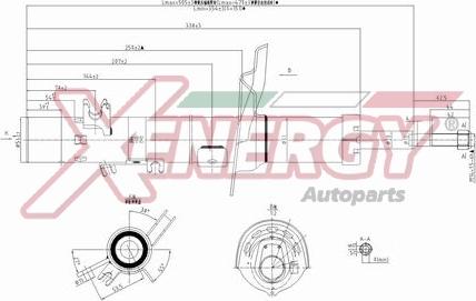 AP XENERGY X8005333 - Амортизатор autospares.lv