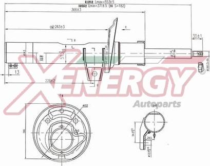 AP XENERGY X8000335 - Амортизатор autospares.lv