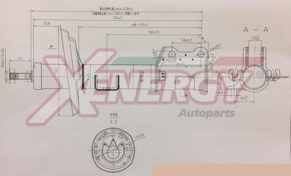 AP XENERGY X8003334 - Амортизатор autospares.lv