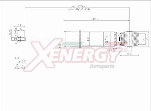 AP XENERGY X8002343 - Амортизатор autospares.lv