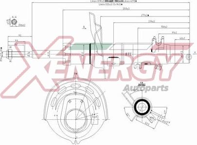 AP XENERGY X8002333 - Амортизатор autospares.lv