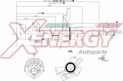 AP XENERGY X8013333 - Амортизатор autospares.lv