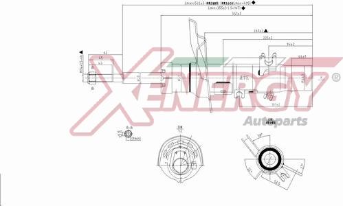 AP XENERGY X8012333 - Амортизатор autospares.lv